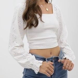 Orange Kiss 💋  White top